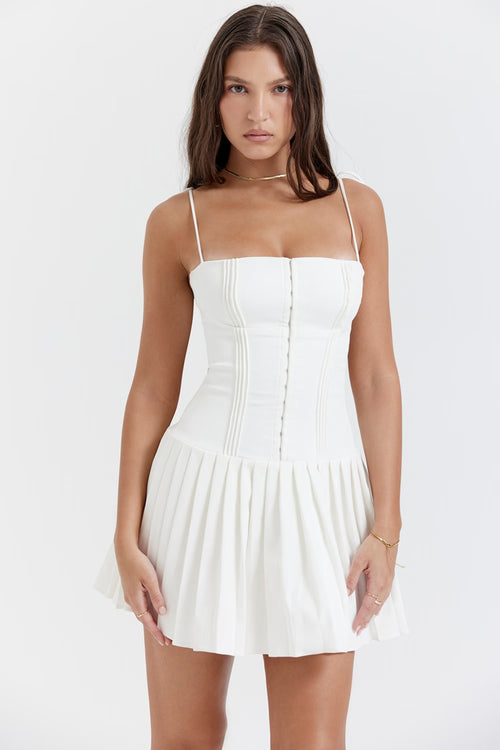 BLANCHE White Mini Dress