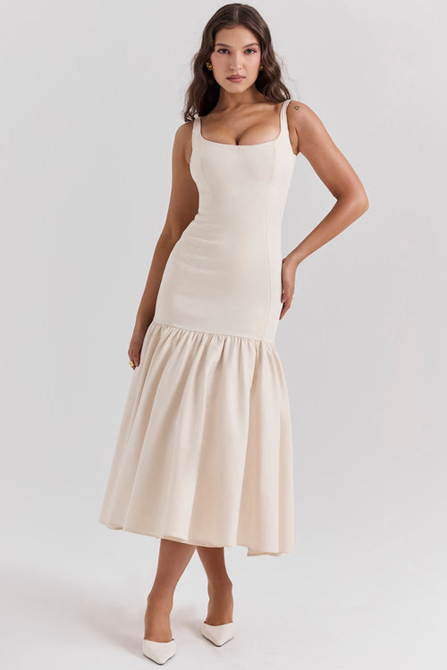 CELESTIA White Long Dress
