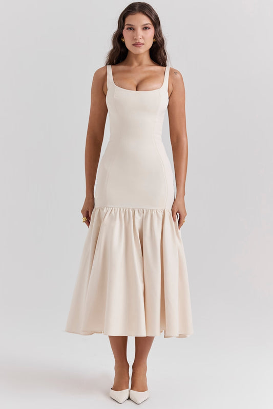 CELESTIA White Long Dress
