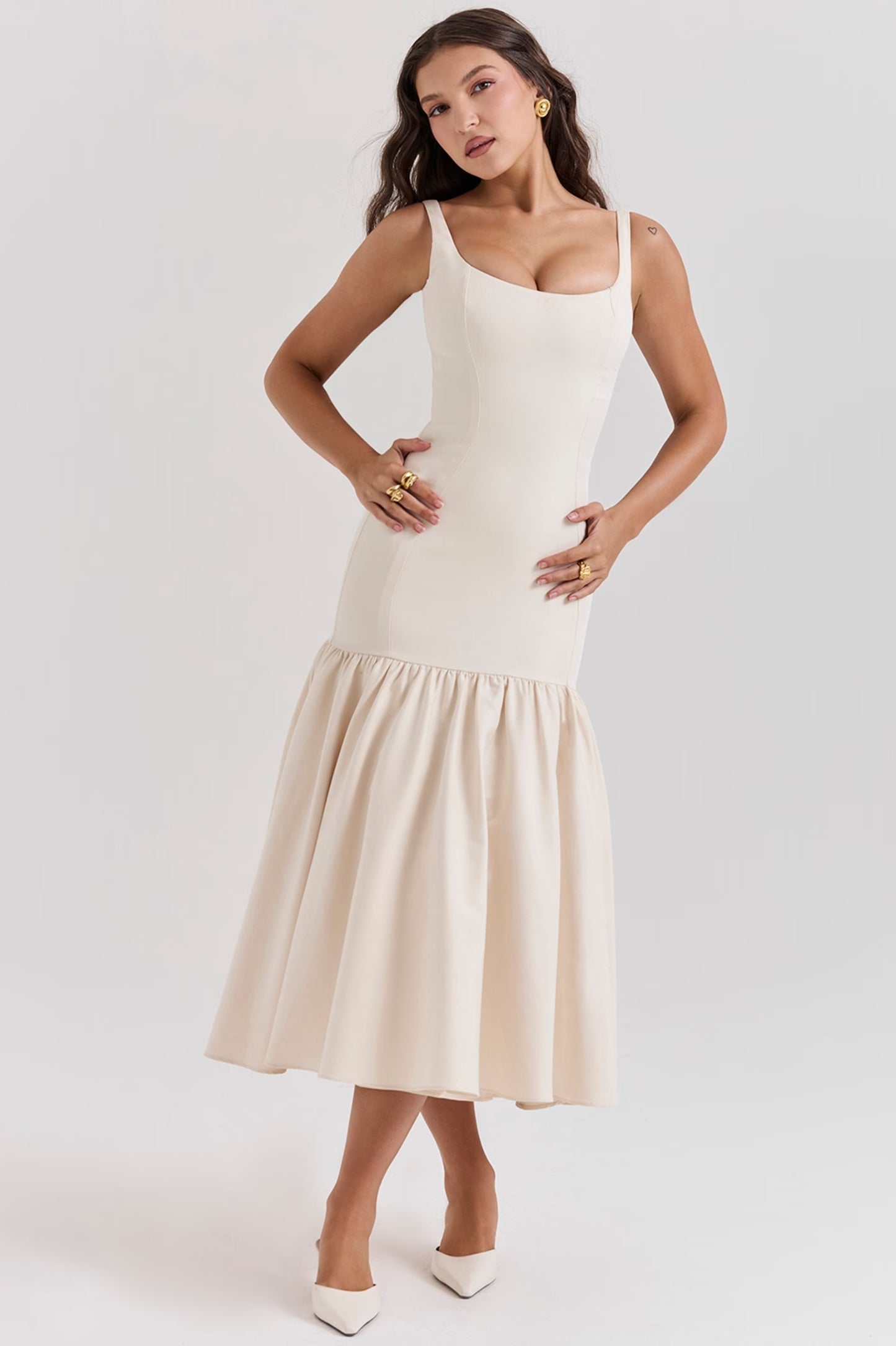 CELESTIA White Long Dress