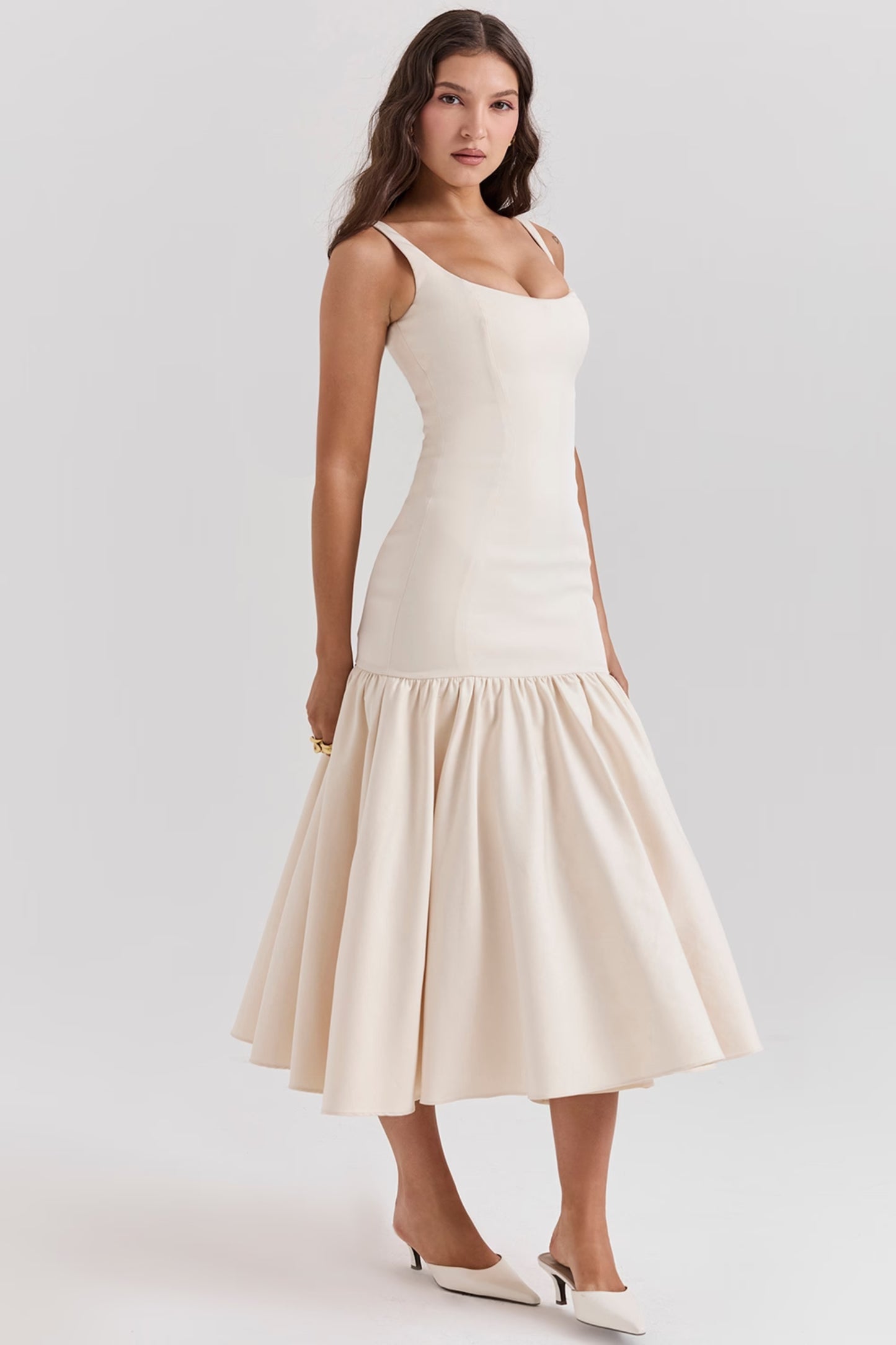 CELESTIA White Long Dress