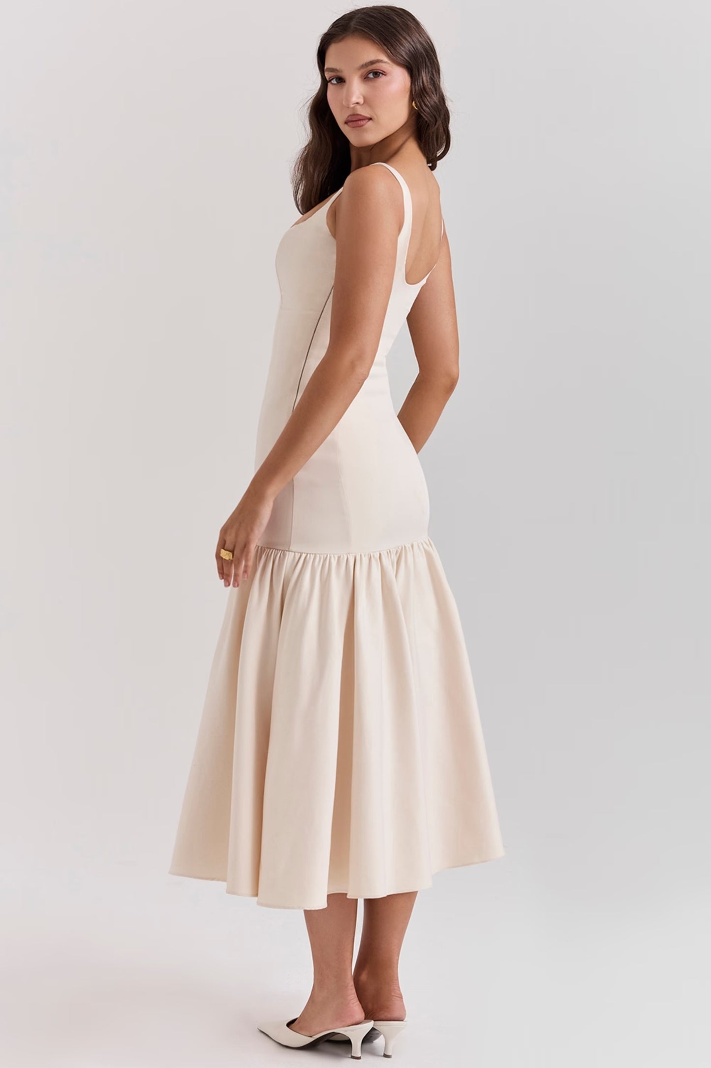 CELESTIA White Long Dress