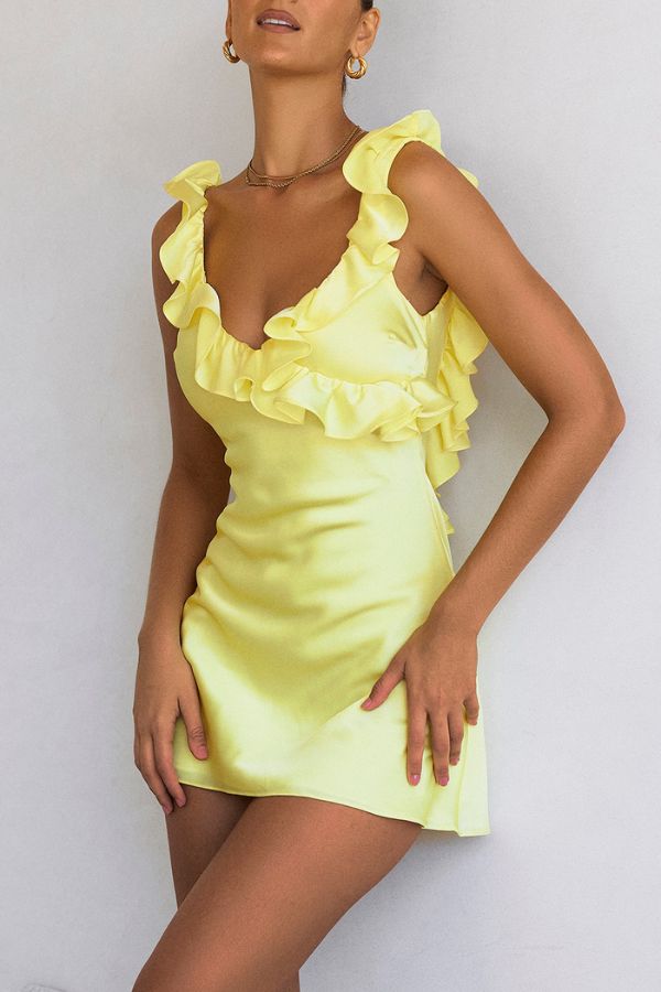Sunny Muse Frill Mini Dress