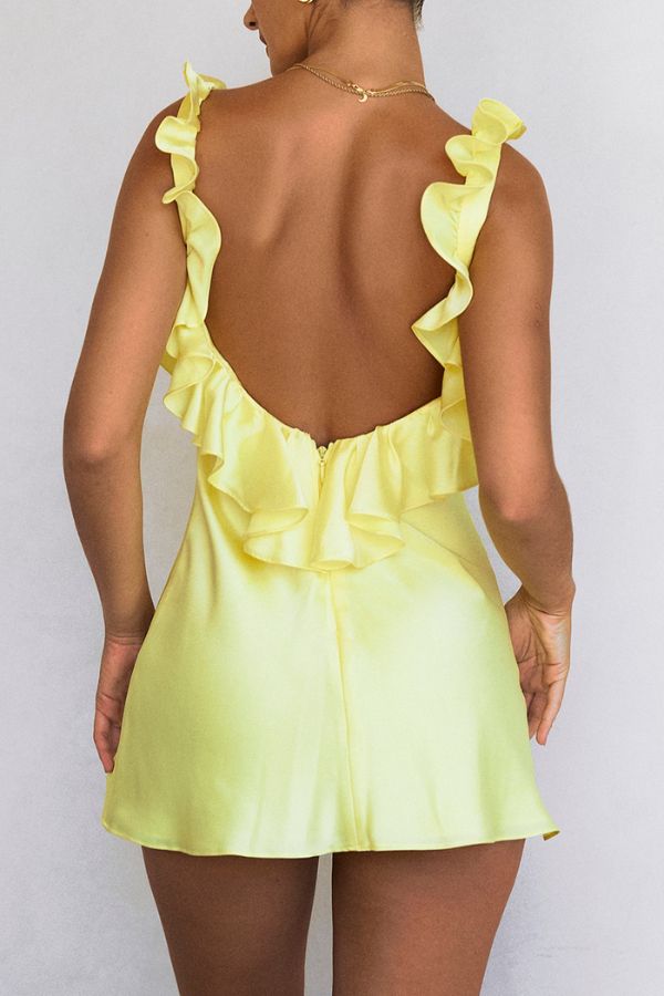 Sunny Muse Frill Mini Dress