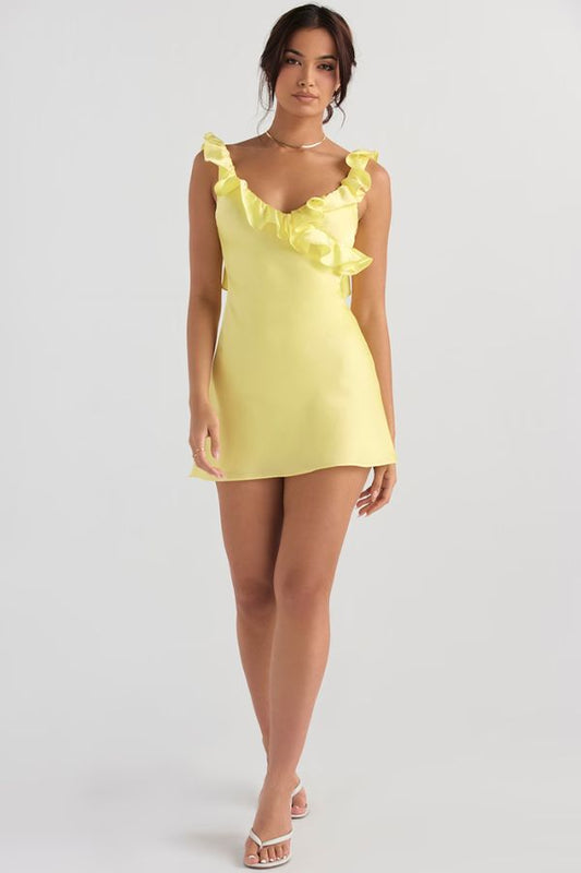 Sunny Muse Frill Mini Dress
