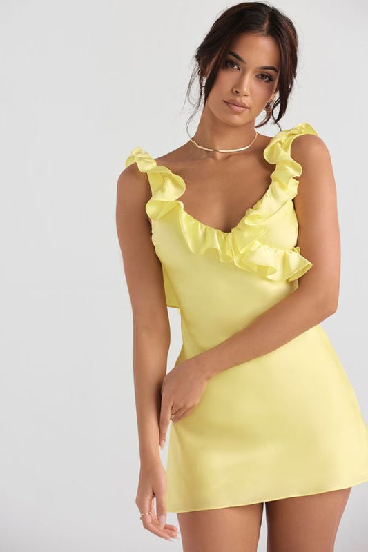 Sunny Muse Frill Mini Dress