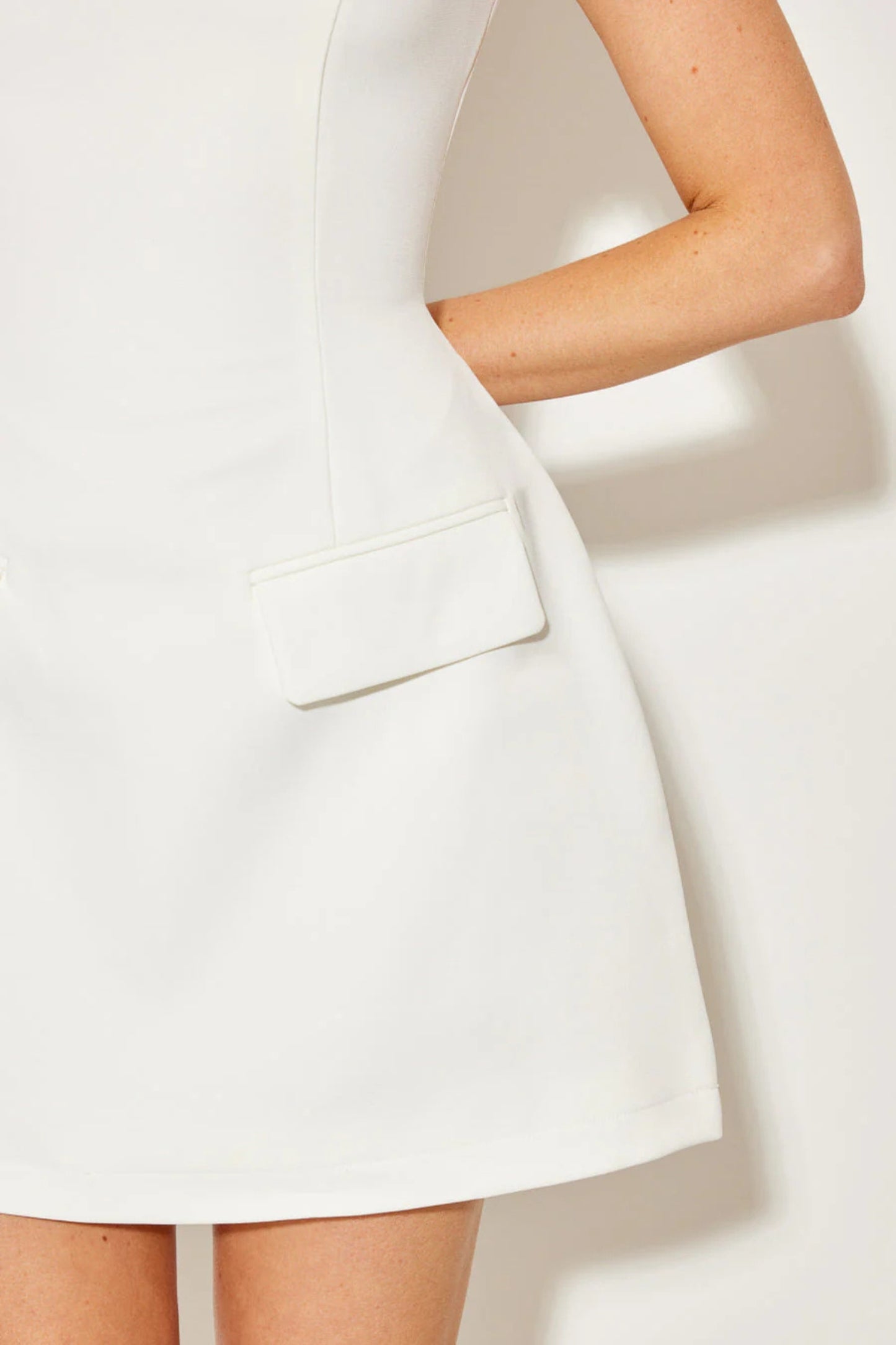Valedictress Cap Sleeve Mini Dress