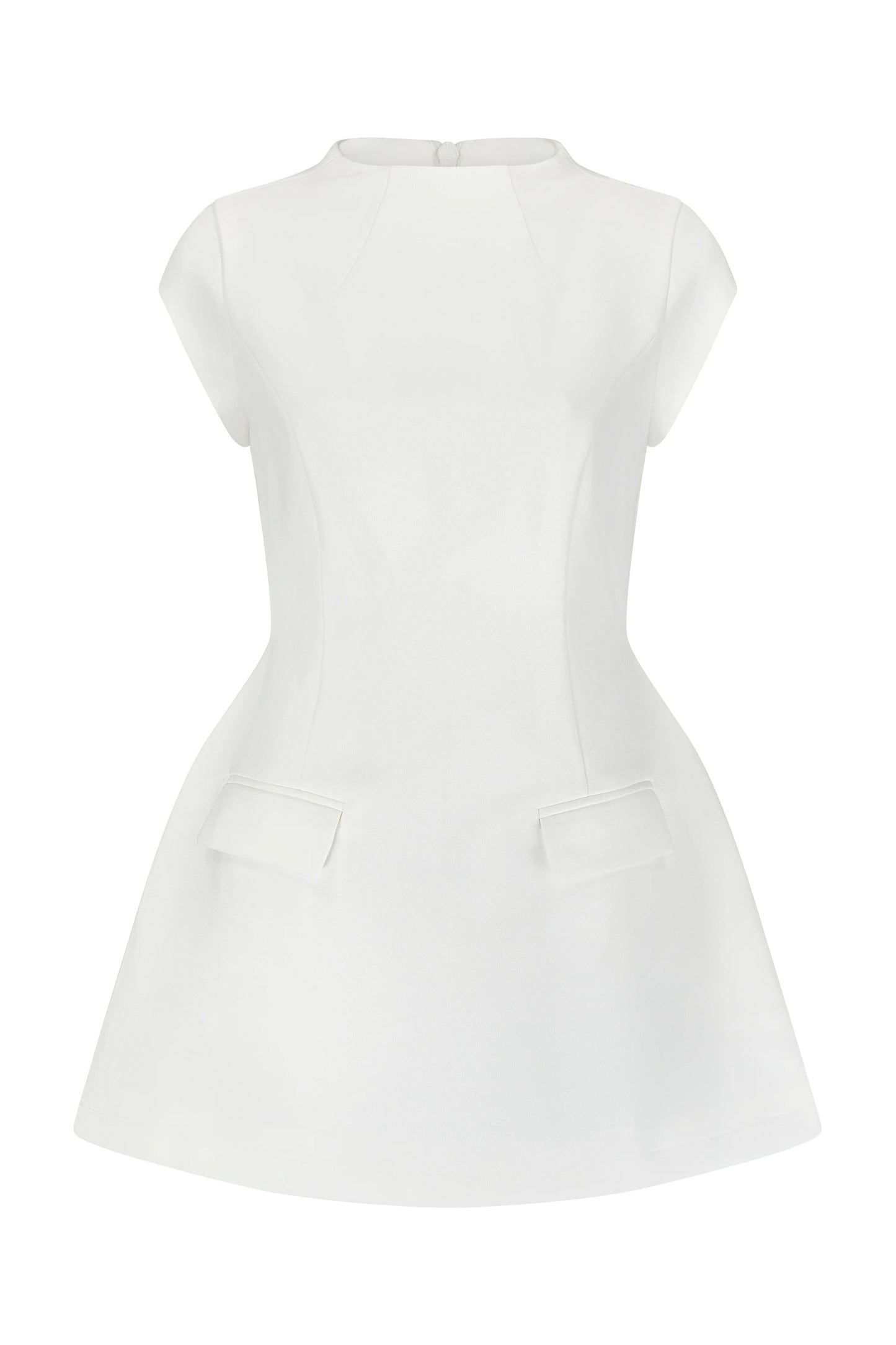 Valedictress Cap Sleeve Mini Dress